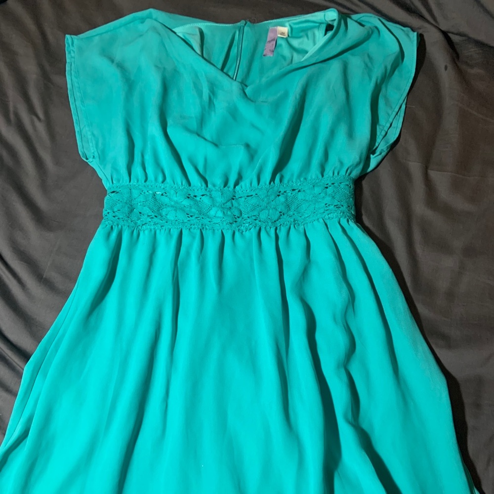 Teal  above the knee Dress
